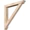 Ekena Millwork Traditional Traditional Smooth Bracket w/ Offset Brace, Douglas Fir, 5 1/2"W x 38"D x 38"H BKT0604X38X38TRA01SDF - alternate 1